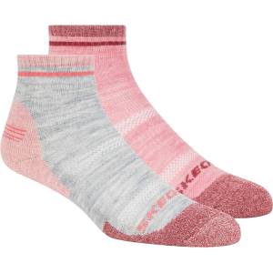 Skechers Чорапи Skechers Women's Quarter Socks - Grey/Pink