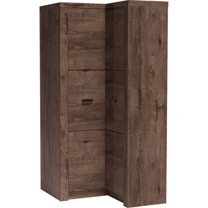 Bogdan Furniture Europe Ъглов гардероб Indianapolis I-14, тъмна пепел - memo