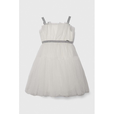 Guess Детска рокля Guess в бяло среднодълга разкроена (J4RK22.KC3F0.PPYH)