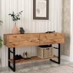 TopMebel Конзола Aron TopMebel от меламин в цвят атлантически бор 138, 8x41x75, 7cm