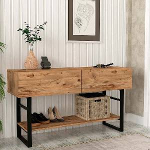 TopMebel Конзола Aron TopMebel от меламин в цвят атлантически бор 138, 8x41x75, 7cm