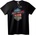 NOONEBRAND Тениска с Патриотично Лого на Harley-Davidson - 2XL, Black