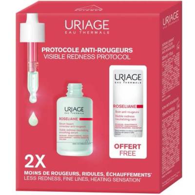 Uriage Roseliane Комплект - Успокояващ серум и Крем, 30 + 15 ml