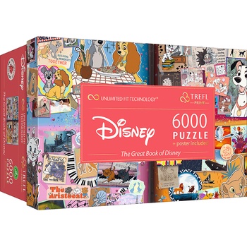 Trefl - Puzzle Disney Magical Book of Fairytales - 6 000 piese