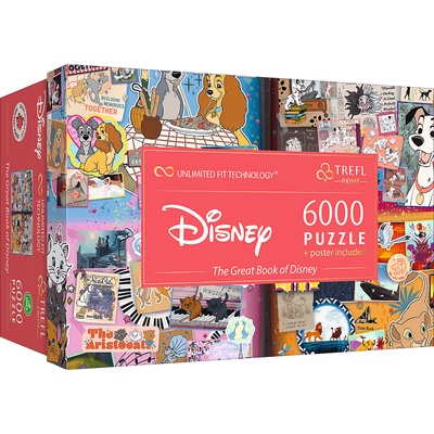 Trefl - Puzzle Disney Magical Book of Fairytales - 6 000 piese