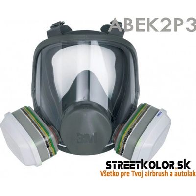 3M 6800 Celotvárová maska s filtrami 6057
