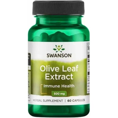 Swanson Olivové List Olive Leaf Extract 500 mg 60 kapslí