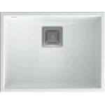 Quadron Композитна мивка за под плот Quadron Unique David 50 бяла - неръждаема стомана 55x42 см (HQD5542U1-BS) Мивка за вграждане