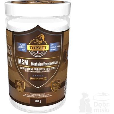 Topvet MSM pro koně 0,8 kg