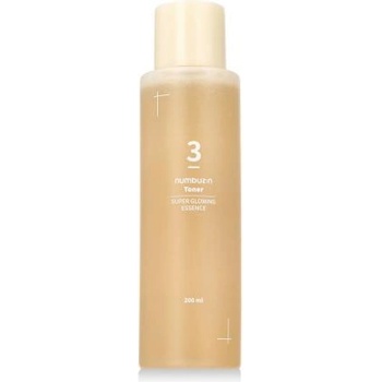numbuzin 3 Super Glowing Essence Toner озаряващ и хидратиращ тоник 200 ml унисекс