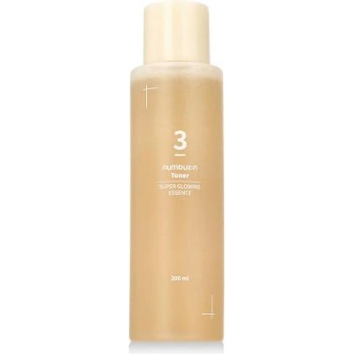 numbuzin 3 Super Glowing Essence Toner озаряващ и хидратиращ тоник 200 ml унисекс