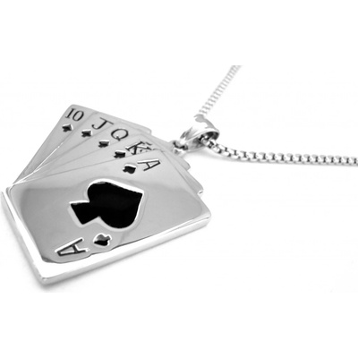 Steel Jewelry Náhrdelník karty z chirurgické oceli NH140124