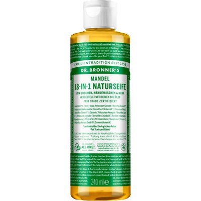 Dr. Bronner's 18in1 Натурален сапун - Бадеми - 240 мл