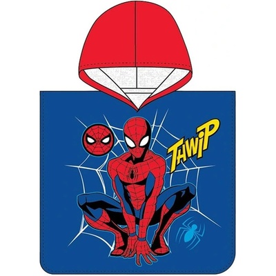 Cooneen chlapecké plážové pončo Spider man motiv Twhip 50 x 115 cm