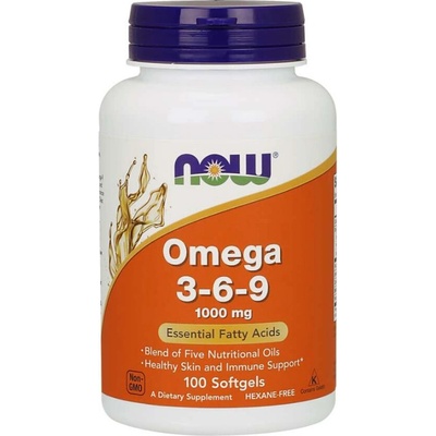 NOW Foods Omega 3-6-9 1000 mg 100 kapsúl