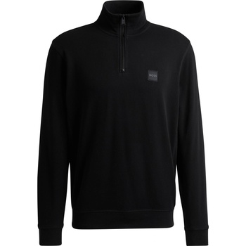 HUGO BOSS Блуза Boss Men's Zetrust Zip-Neck Soft TerryclOver The Head Sweatshirt - Black 001