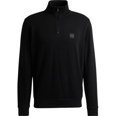 HUGO BOSS Блуза Boss Men's Zetrust Zip-Neck Soft TerryclOver The Head Sweatshirt - Black 001