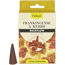 Tulasi Frankincense and Myrrh backflow indické vonné františky 10 ks