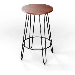 Blumfeldt Бистро маса, Hamilton, Ø60см, дървена стоманена рамка (GDM20-M60105) (GDM20-M60105)
