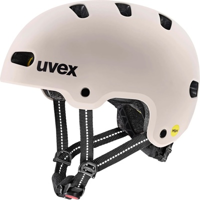 uvex Детска каска за велосипед Uvex Kid 4 Style Mips Bike helmet - Warm Grey Matt - размер 51-55 cm (851-1955-0612)