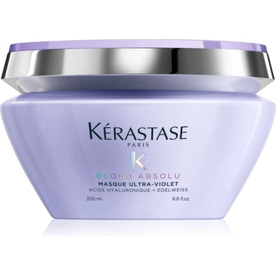 Kérastase Blond Absolu Masque Ultra-Violet hĺbková starostlivosť pre zosvetlené, melírované studené blond vlasy 200 ml