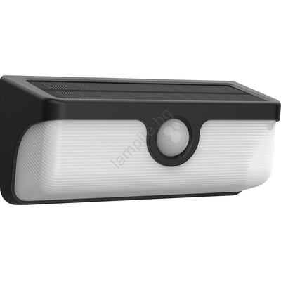 MILAGRO Led соларно стенно осветително тяло с сензор link led/5w/3, 7v ip65 черно (mi2900)