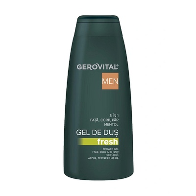 Gerovital Душ гел Gerovital Men Fresh 3 in 1, 400 мл (103102)