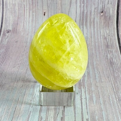 Nefertitis Citrín lemon vajíčko 25 NF60702 - cca 6,2 x 4,7 cm, 187 g