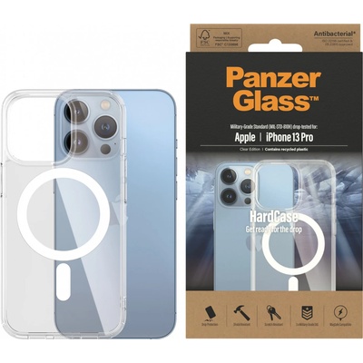 Panzer Гръб HardCase PanzerGlass, MagSafe за Apple iPhone 13 Pro, Antibacterial - Прозрачен