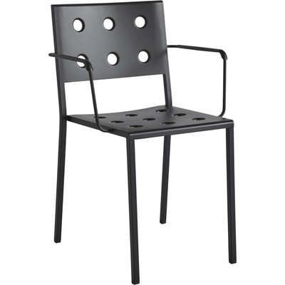 HAY Zahradní židle Balcony Dining Armchair, Anthracite