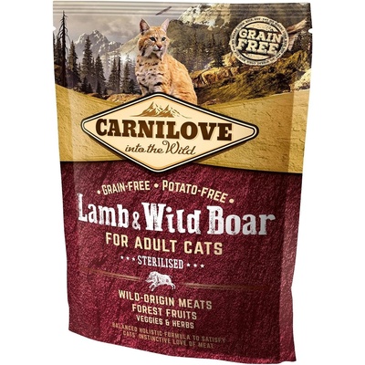 Carnilove Lamb & Wild Boar for Adult Cats Sterilised 0,4 kg