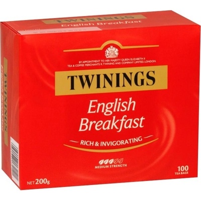 TWININGS of London English Breakfast 100 x 2 g