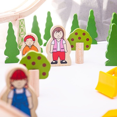 Bigjigs vláčkodráha Horská cesta 112 dílů – Sleviste.cz