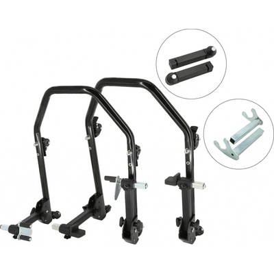 Sefis D20U sklopný pojazdný moto stojan predný a zadný set - trn / hák