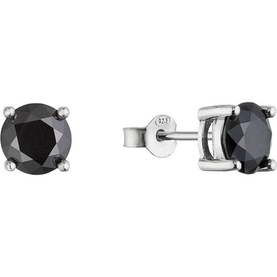 EVOLUTION GROUP CZ Stříbrné náušnice LUNA moissanite - 11M00010