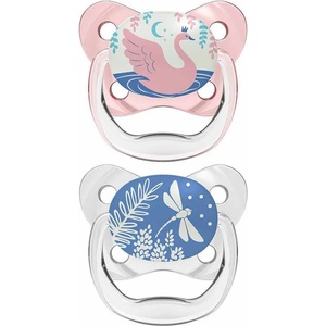 Dr. Brown's Светещи залъгалки Dr. Brown's PreVent - 0+ месеца, 2 броя, Розови (72239303108) - baby