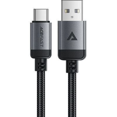 Acefast C20-04 USB to Type-C 3A Fast Charging Bend-Resistant, Nylon Braid 1,2m černý