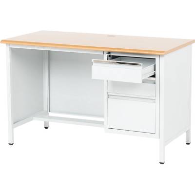 Carmen Метално бюро Carmen CR-1314 K - сиво / бук (3580304)