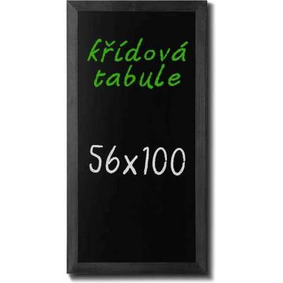 A-Z Reklama CZ CHBBL56x100 Woodboard nástěnná dřevěná křídová tabule černě lakovaná 56 x 100 cm