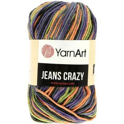 YarnArt Jeans Crazy 8213 oranžová fialová