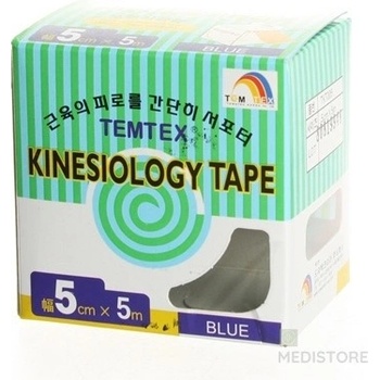 Temtex Tourmaline kinesiotape modrá 5 cm x 5 m