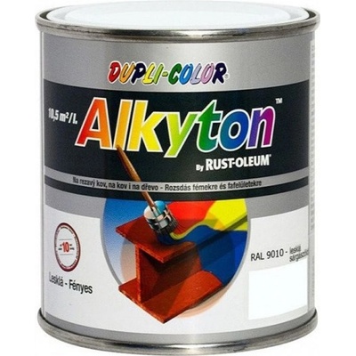 Alkyton hladký lesklý 1l RAL 9003 Signální bílá