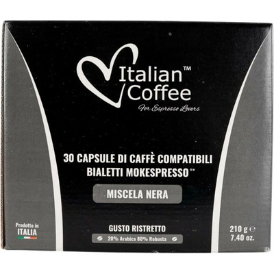 Italian coffee miscela nera kapsule 30 ks