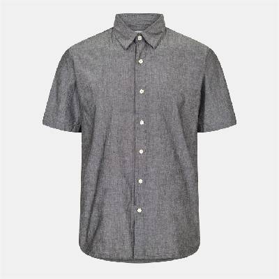 Риза с къс ръкав Peter Werth Men's Plain Short Sleeve Shirt - Charcoal