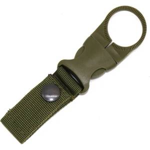DRAGOWA Tactical DRAGOWA Тактически найлонов държач за бутилка за туризъм с карабинер Oasis, зелен (DRG106.Green)