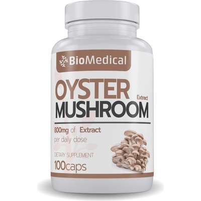 BioMedical Oyster Mushroom Extract extrakt z Hlívy ústřičné 100 kapslí