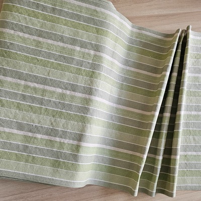 Lehátkovina béžovozelená pruh- šíře 45cm 106007 Český výrobce