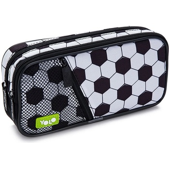 YOLO Ученически несесер YOLO - Soccer Ball, 2 ципа (121274-170-6)