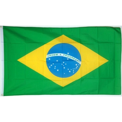 Vlajka veľká 150x90cm - Brazília