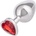 CalExotics Jewel Heart Plug Large Ruby